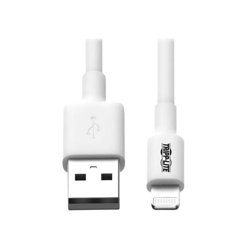 Tripp Lite USB-A to Lightning Sync/Charge Cable (M/M), 3 Feet, White,