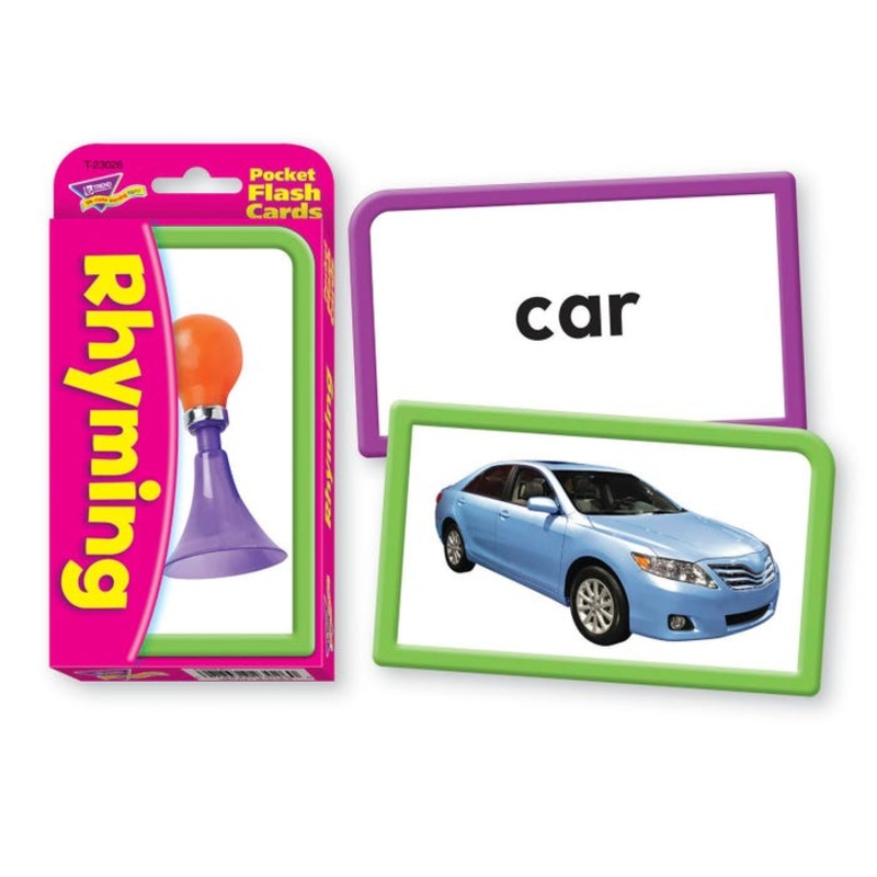 Rhyming Pocket Flash Cards, Set of 56