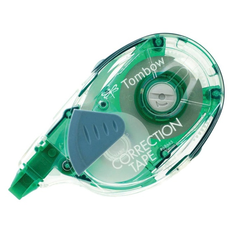 Tombow Mono Dispenser Refillable Single Line Correction Tape, White