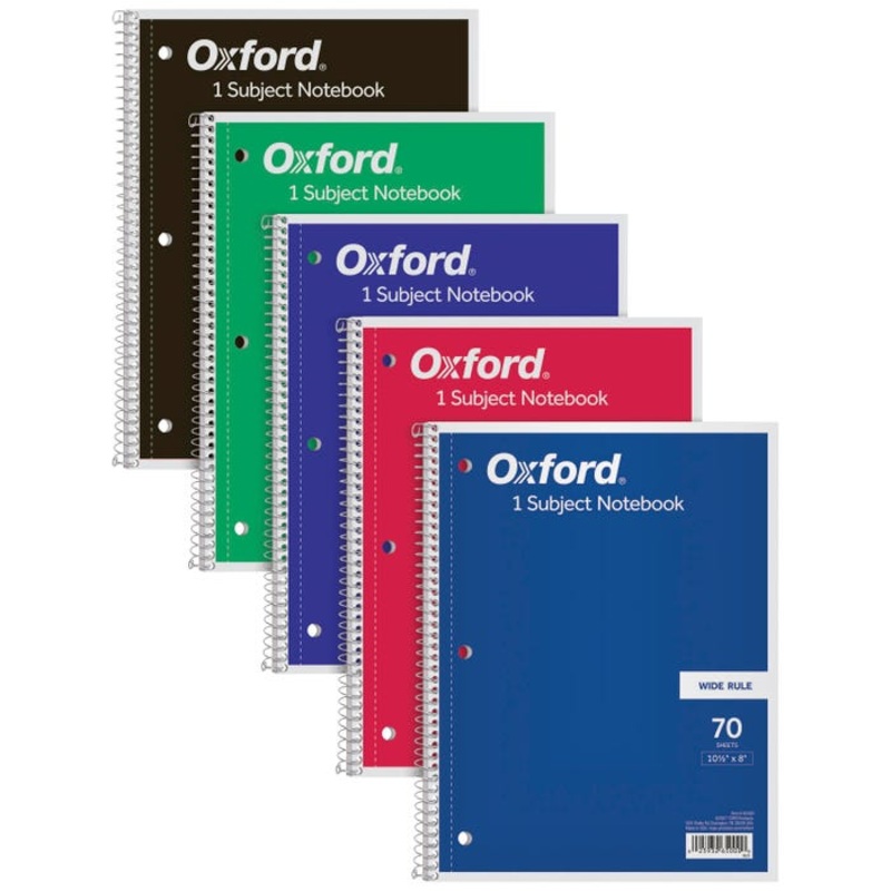 TOPS Wirebound Notebook, 8 x 10-1/2 Inches, 1 Subject, Wide Ruled, 70 Sheets