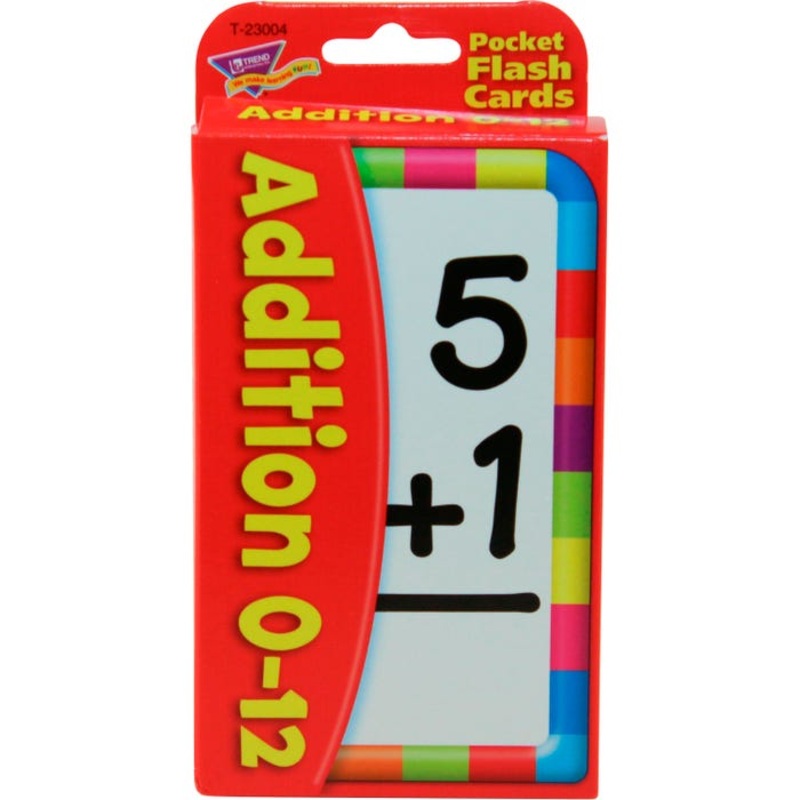 Trend Enterprises Addition Flash Cards, Set of 52