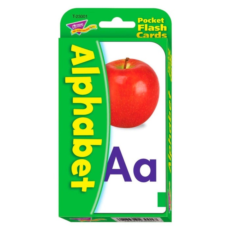 TREND Enterprises, Inc. Alphabet Pocket Flash Cards, Pack of 56