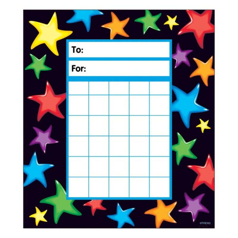 Trend Enterprises Incentive Pad, Gel Stars, 36 sheets