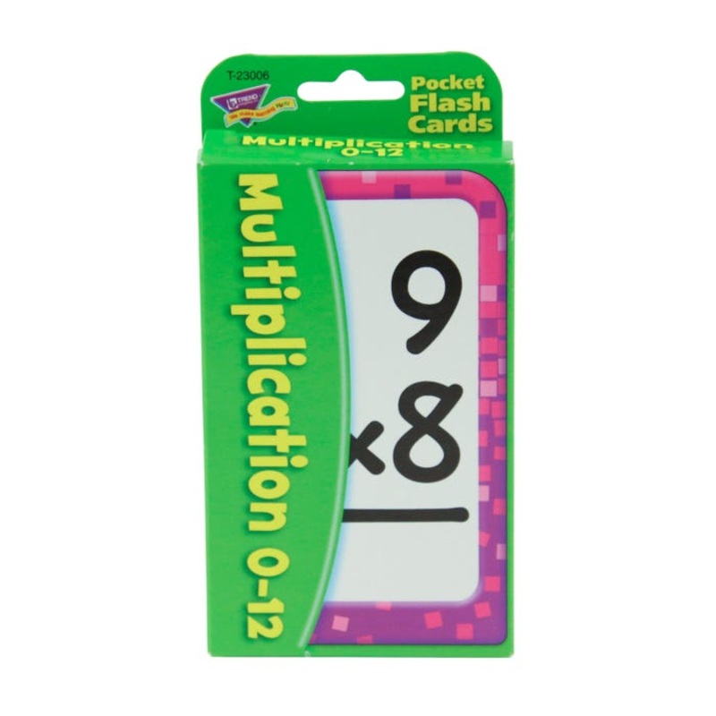 Trend Enterprises Multiplication Flash Cards, Set of 52