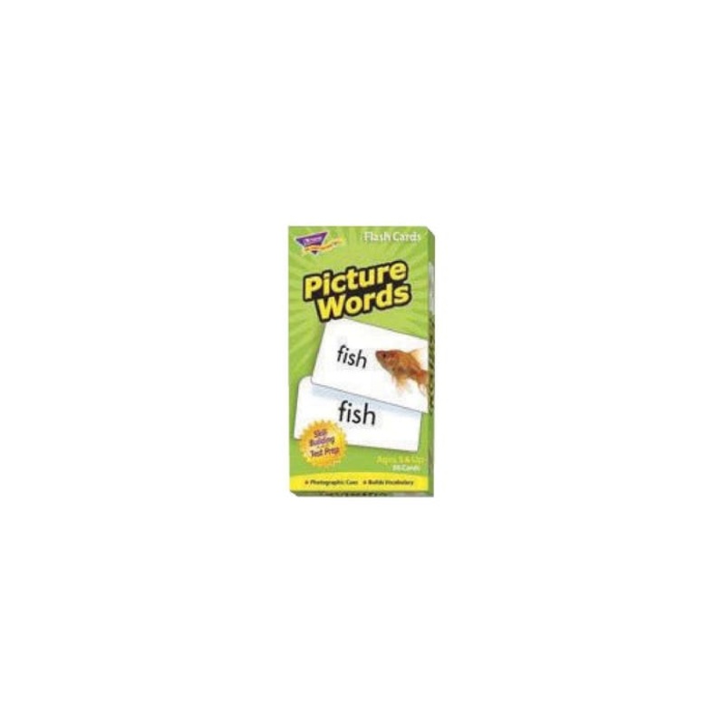 Trend Enterprises Picture Words Flash Cards, Set of 96