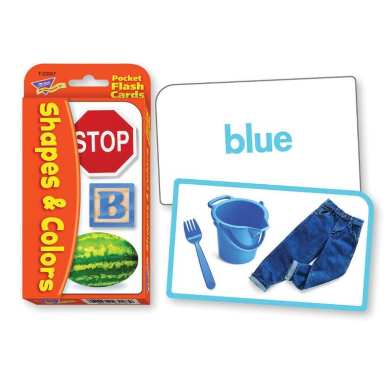 Trend Enterprises Shapes & Colors Flash Cards, Set of 56