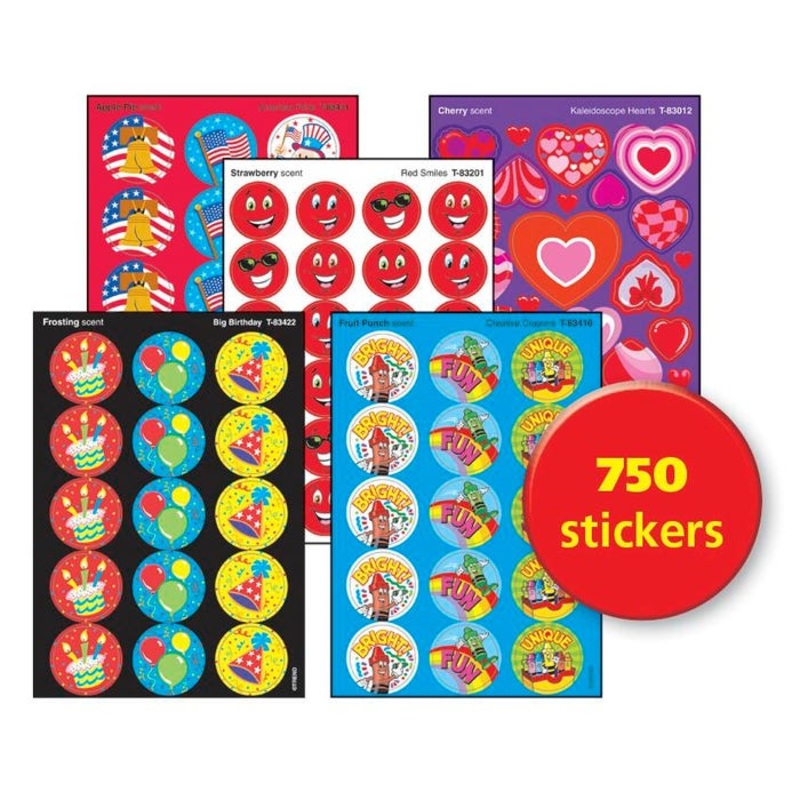 Trend Enterprises Stinky Stickers, Classic Variety Pack, Pack of 750