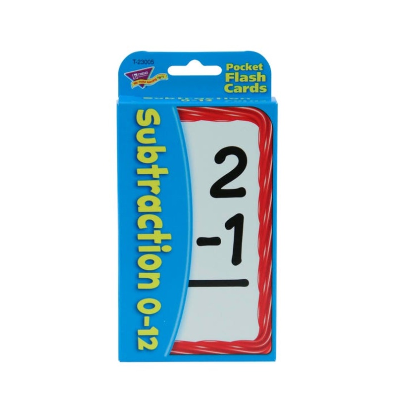Trend Enterprises Subtraction Flash Cards, Set of 52