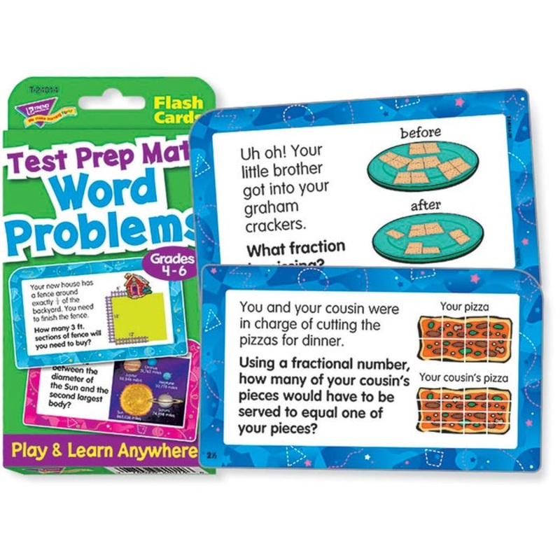 Trend Enterprises Word Problems Test Prep Math, Grades 4-6