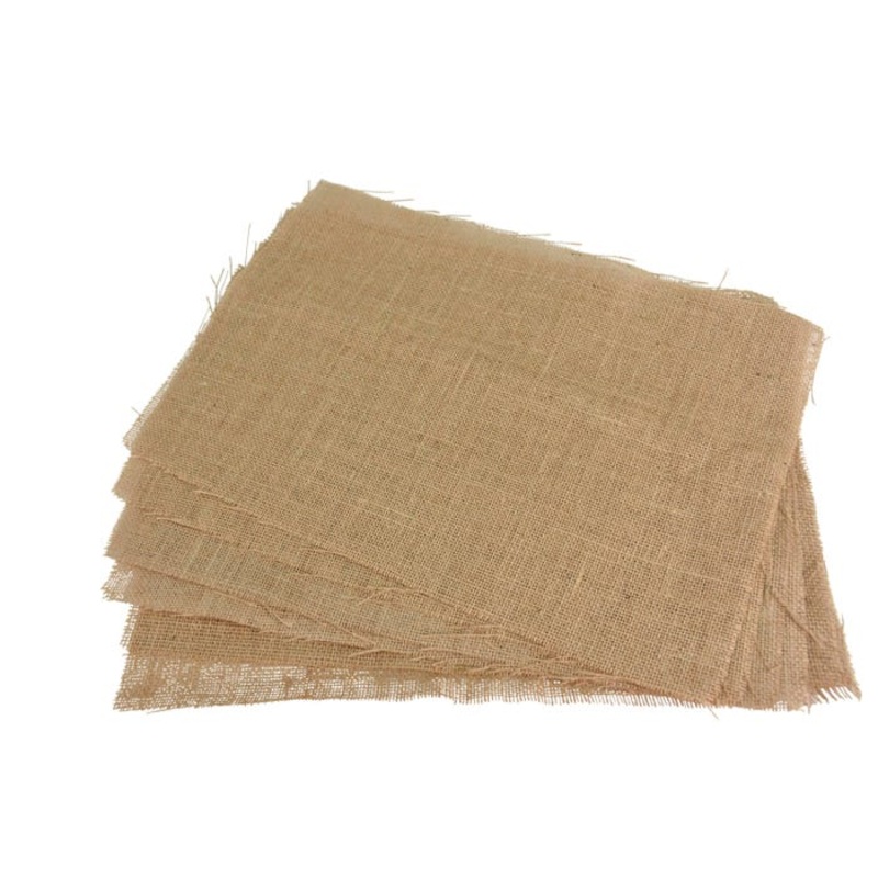 Thompson Decorator Burlap Sheets, 12 x 18 Inches, Natural, Pack of 6