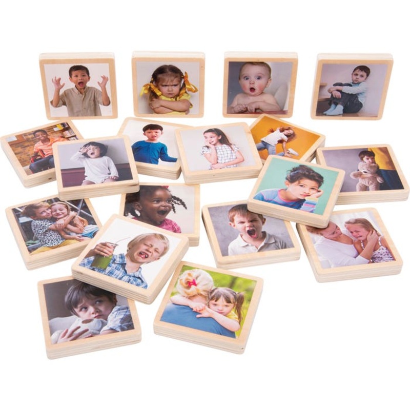 TickiT My Emotions Wooden Tiles, Set of 18