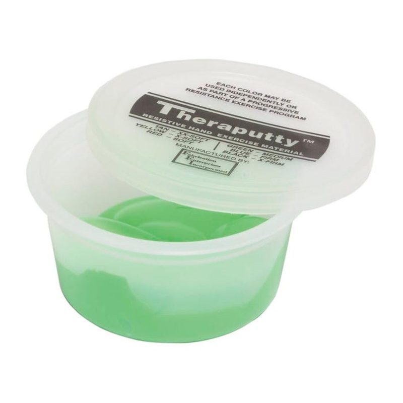 CanDo Antimicrobial Theraputty, Medium, 2 Ounce, Green