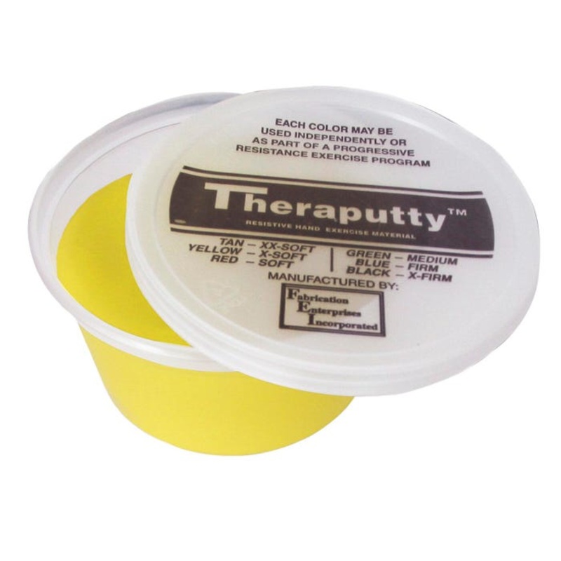 CanDo Antimicrobial Theraputty, X-Soft, 2 Ounce, Yellow