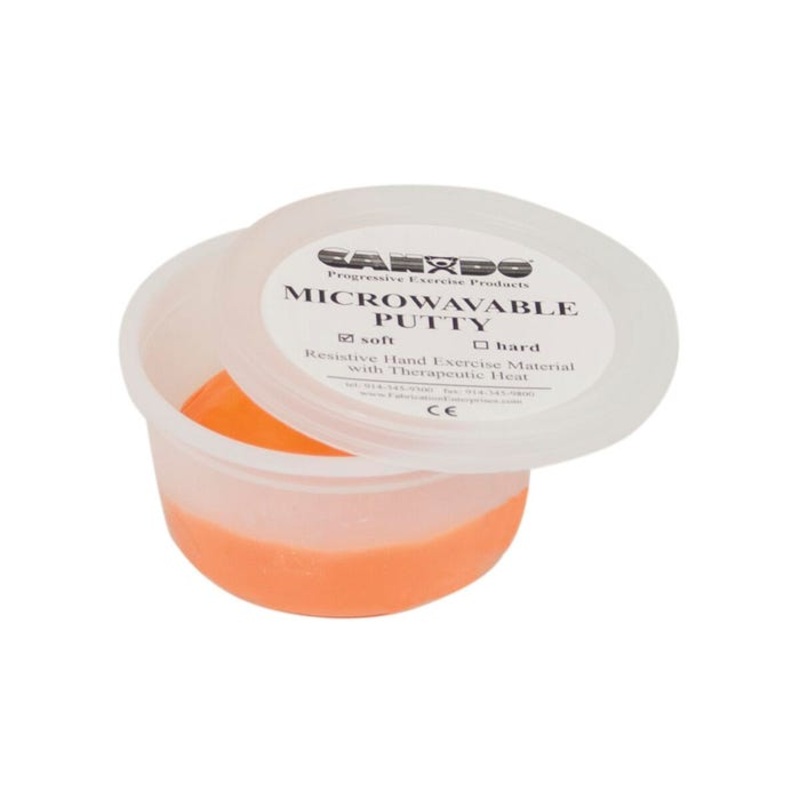 CanDo Microwavable Theraputty, Soft, 2 Ounce, Orange