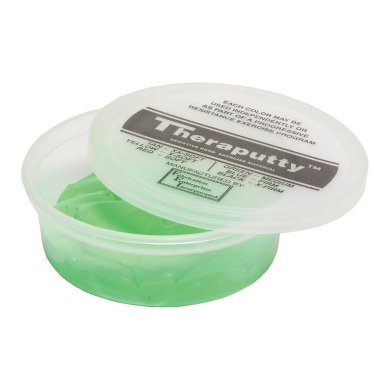 CanDo Theraputty, Medium, 4 Ounce, Green