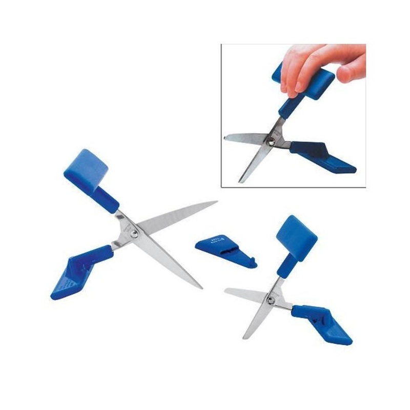 Push Down Tabletop Scissors, Short, Rounded, 1-3/4 Inches