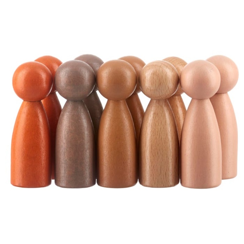 The Freckled Frog Peg People of the World, Set of 10
