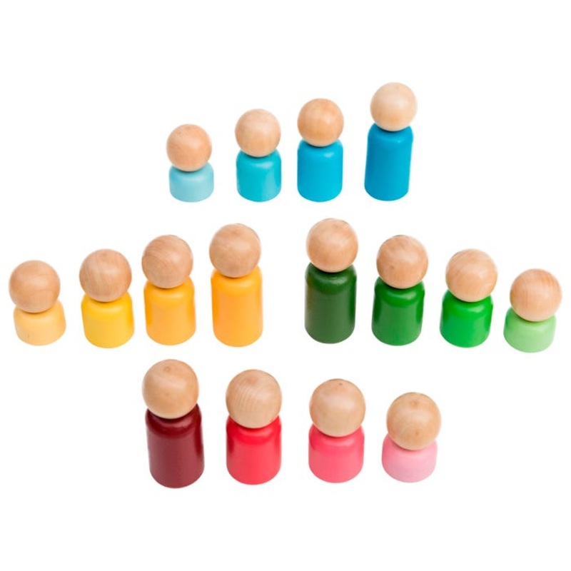 The Freckled Frog Rainbow Families, Set of 16