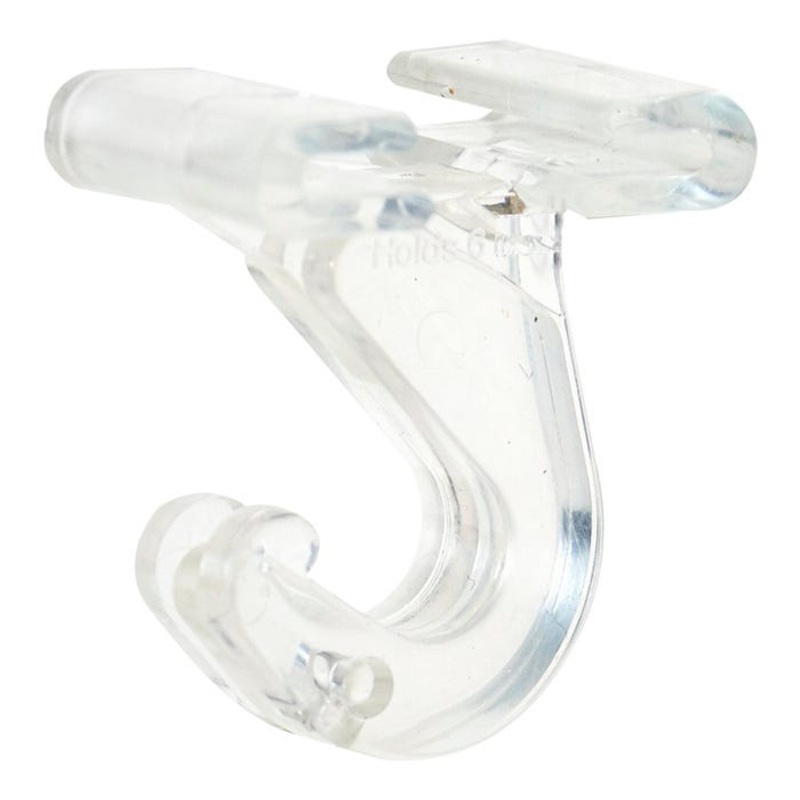 The Pencil Grip Inc. Ceiling Hooks, Clear, Pack of 100