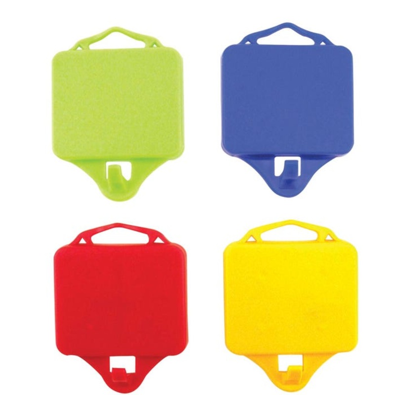The Pencil Grip Inc Hooks Magnetic, Assorted Colors, Pack of 4