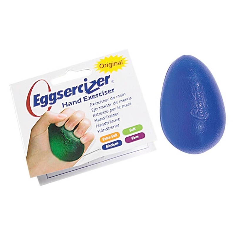 TheraBand Eggsercizer Hand Exerciser, Blue, Medium Resistance