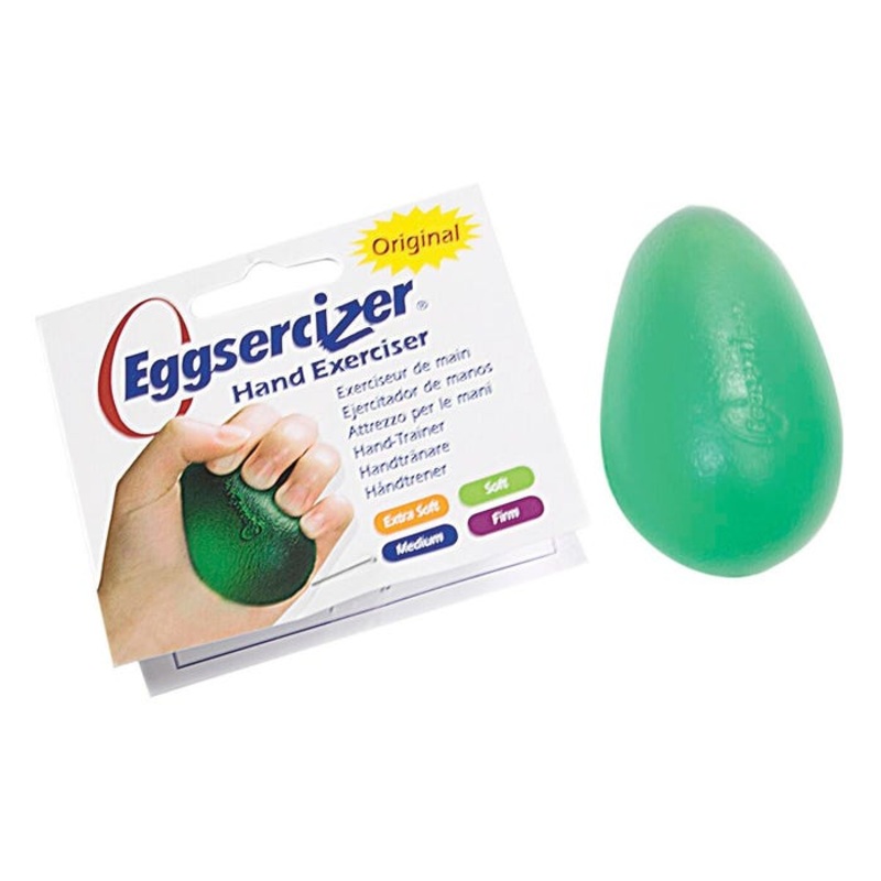 TheraBand Eggsercizer Hand Exerciser, Green, Soft Resistance
