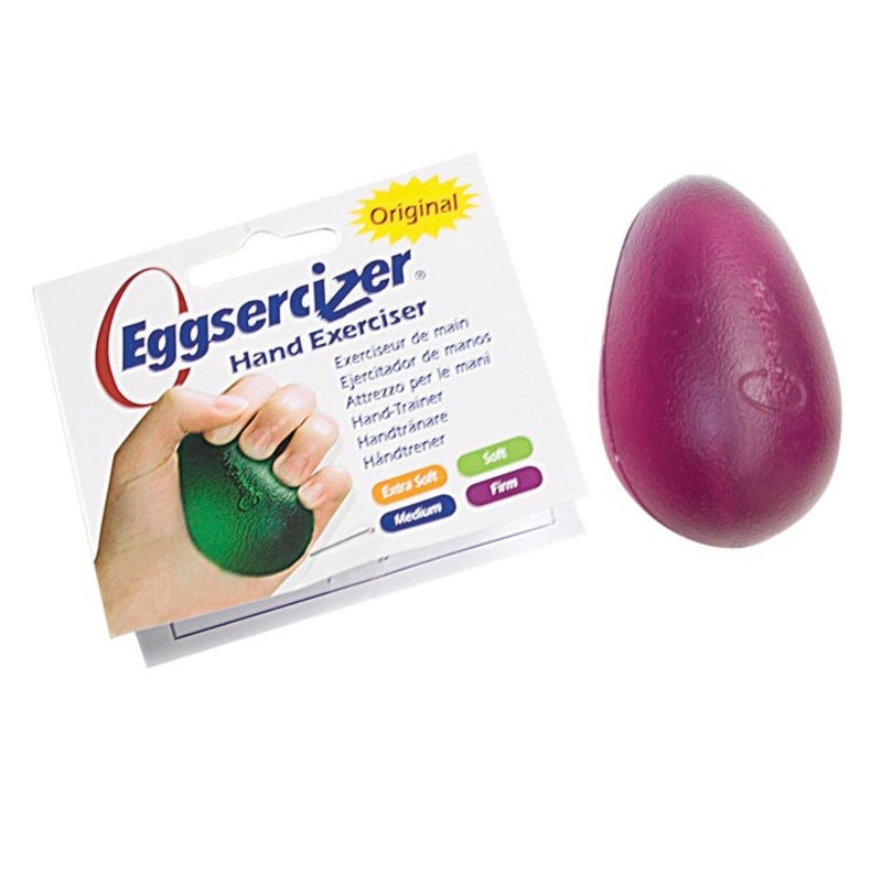 TheraBand Eggsercizer Hand Exerciser, Purple, Firm Resistance