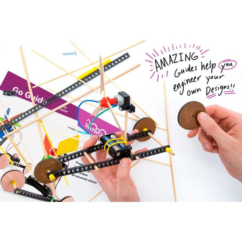 TeacherGeek Electric Air Racer, Pack of 10