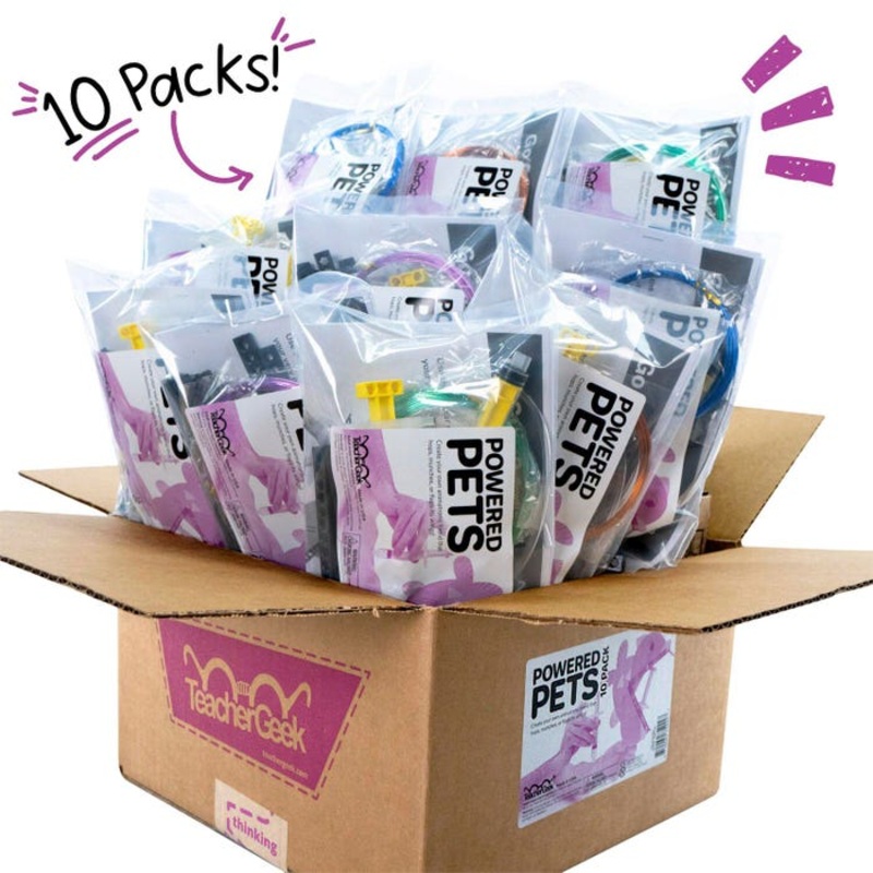 TeacherGeek Powered Pets, Pack of 10