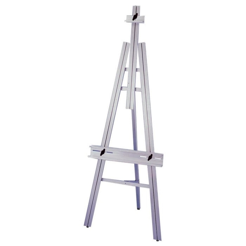 Testrite Visual Folding Traditional Easel, 73 in, Aluminum