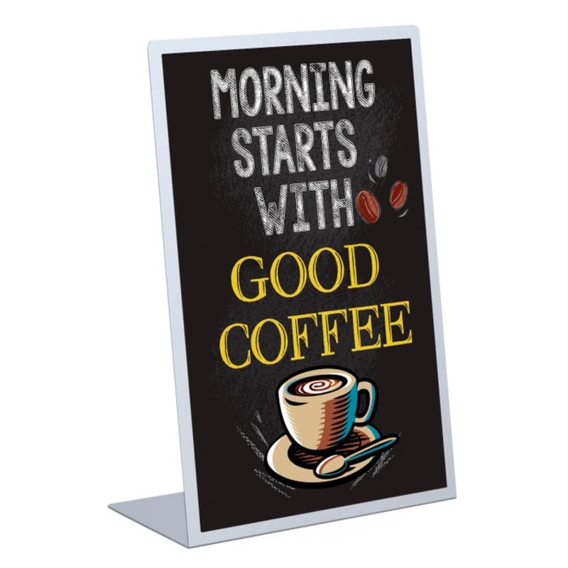 Testrite Visual Wet Erase Signback, One Sided, L Back, 11 x 17 Inches