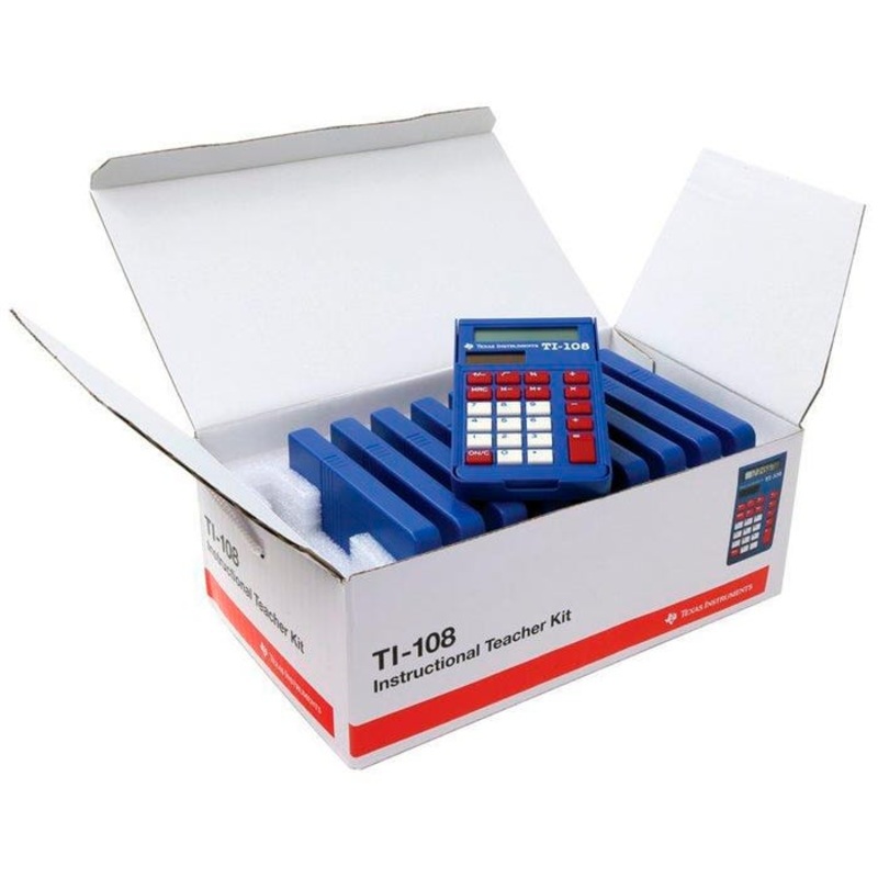 Texas Instruments TI-108 Solar Power Calculator, Set of 10