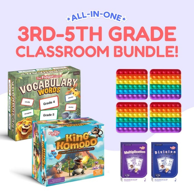 The Fidget Game Grade 3 to 5 Classroom Bundle
