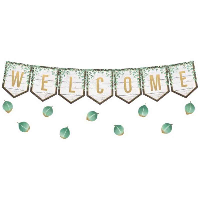 Teacher Created Resource Eucalyptus Welcome Bulletin Board Set