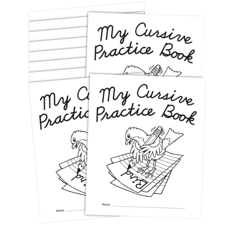 Teacher Created Resource My Own Books: My Cursive Practice Book, Pack of 10
