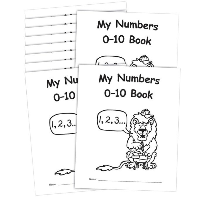 Teacher Created Resource My Own Books: My Numbers 010 Book, Pack of 10