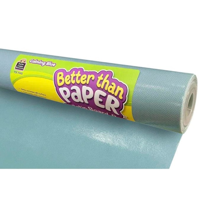 Teacher Created Resources Better Than Paper Bulletin Board Roll, Calming Blue
