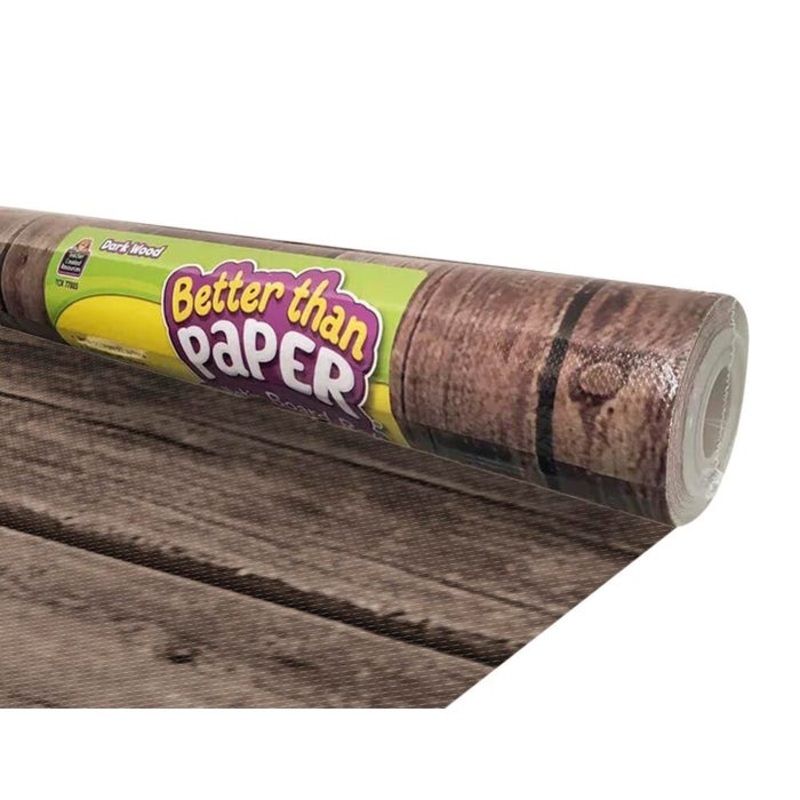 Teacher Created Resources Better Than Paper Bulletin Board Roll, Dark Wood