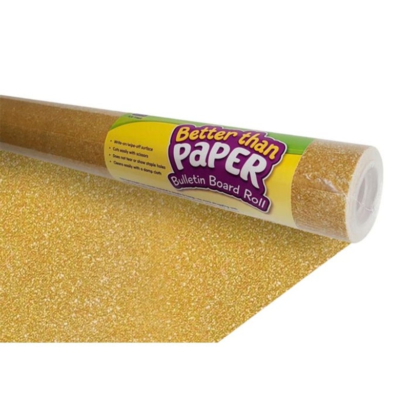 Teacher Created Resources Better Than Paper Bulletin Board Roll, Gold