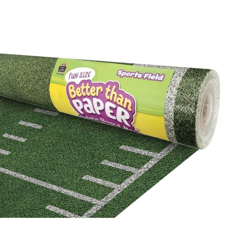 Teacher Created Resources Fun Size Better Than Paper Bulletin Board Roll, Sports Field
