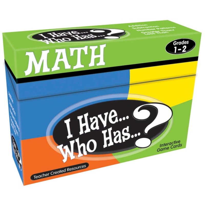 Teacher Created Resources Math Card Game, I Have Who Has, Grades 1 to 2