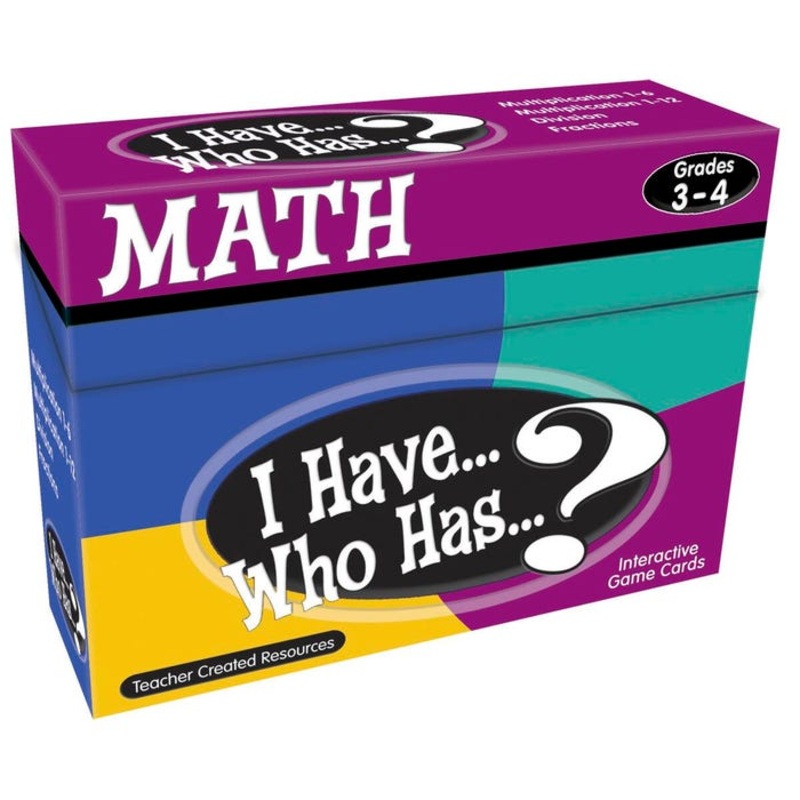 Teacher Created Resources Math Card Game – I Have Who Has, Grades 3 to 4