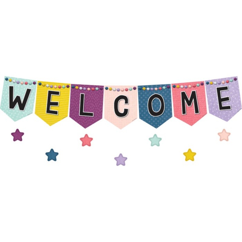 Teacher Created Resources Oh Happy Day Welcome Bulletin Board Set