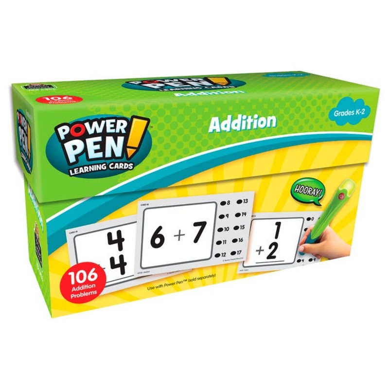 Teacher Created Resources Power Pen Learning Cards, Addition, Grades K to 2