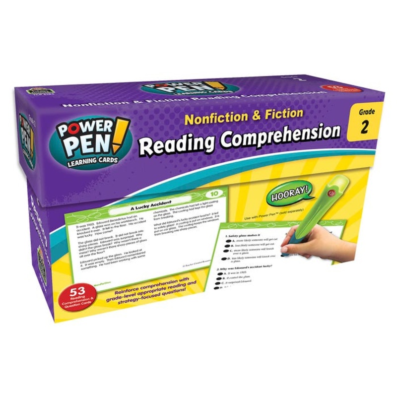 Teacher Created Resources Power Pen Learning Cards Reading Comprehension, Grade 2