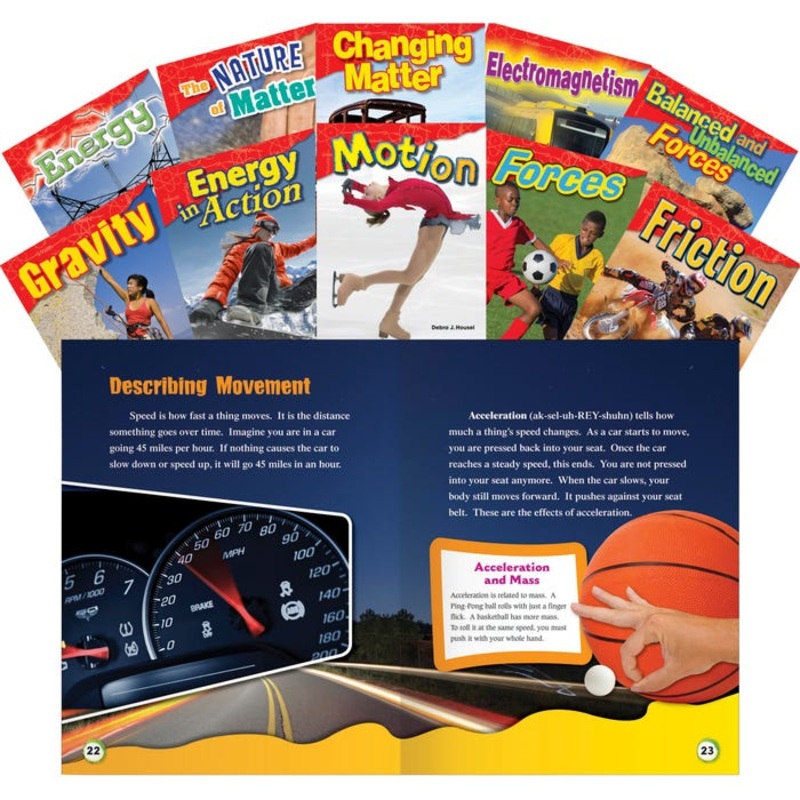 Teacher Created Materials Let's Explore Physical Science Grades 2 to 3, Set of 10