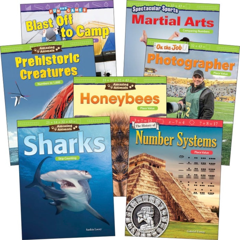 Teacher Created Materials Place Value, Grades 2 to 3, Set of 7
