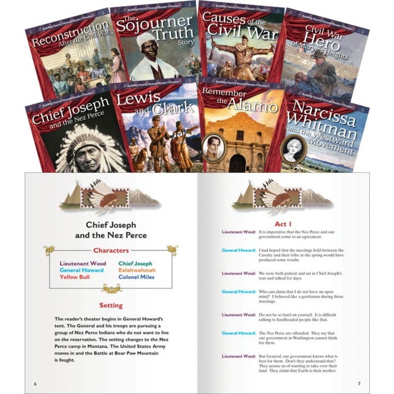Teacher Created Materials Reader's Theater: Expanding & Preserving the Union, Grade 4 to 6, Set of 8