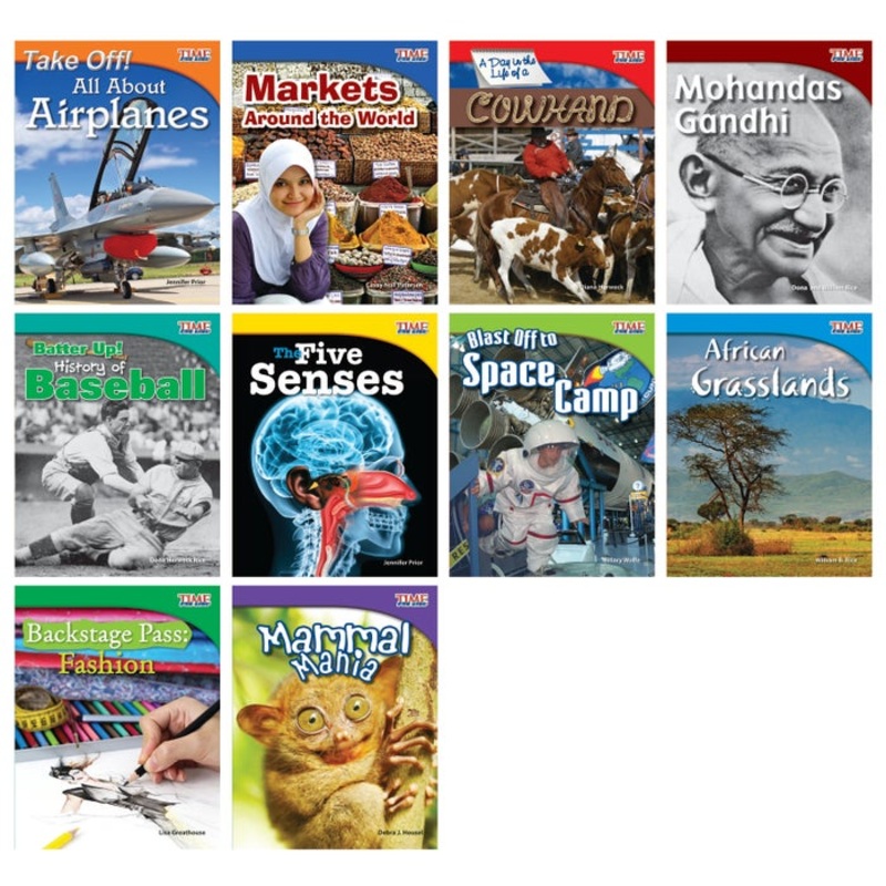 Teacher Created Materials TIME FOR KIDS Informational Text Readers Set 1, Grade 3, Set of 10