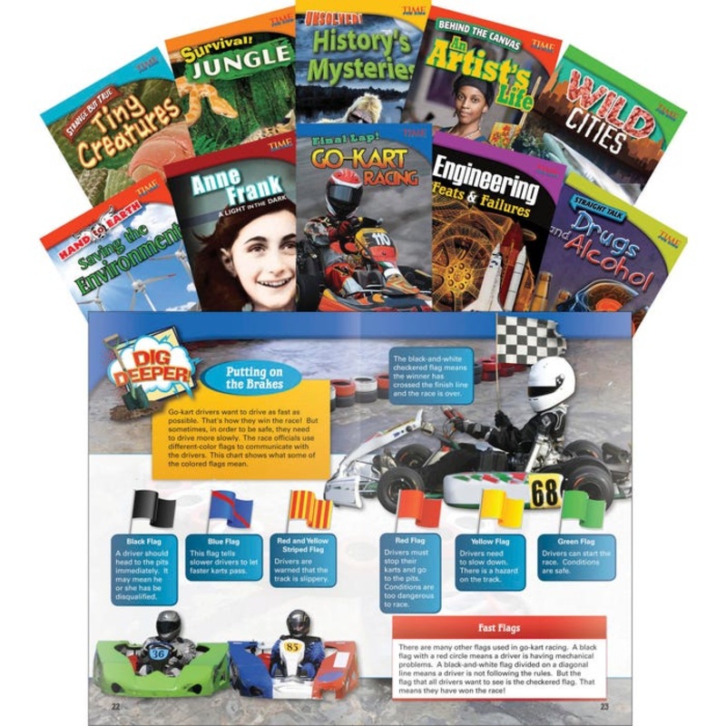Teacher Created Materials TIME FOR KIDS Informational Text Readers Set 3, Grade 4, Set of 10